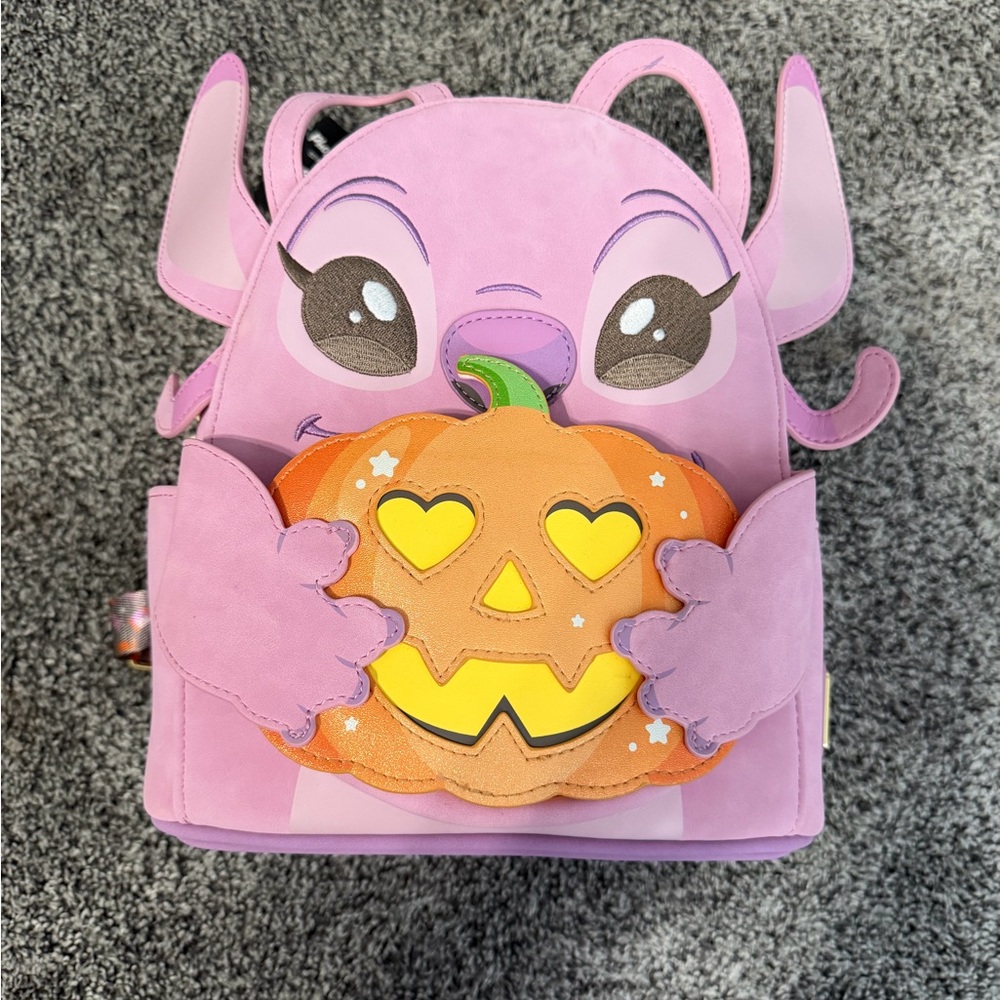 NWT Disney Angel with pumpkin Loungefly mini backpack
